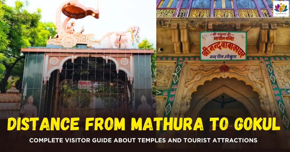 Distance from Mathura to Gokul