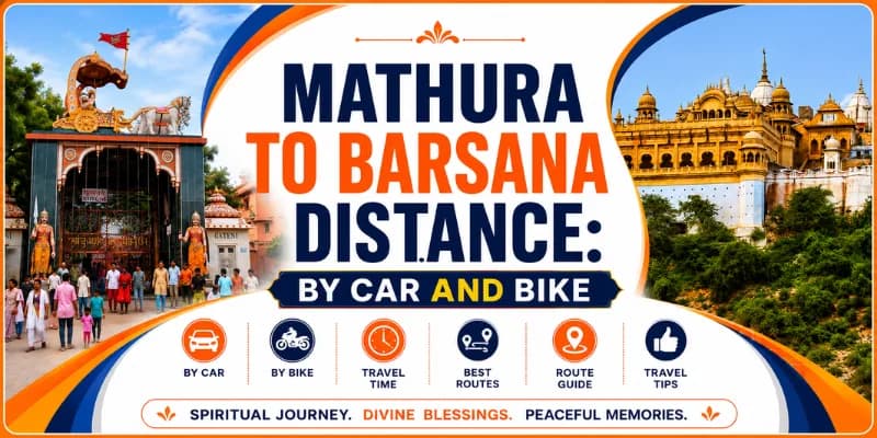 Mathura to Barsana Distance