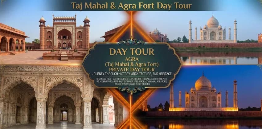Taj Mahal and Agra Fort Day Tour by Car from Delhi