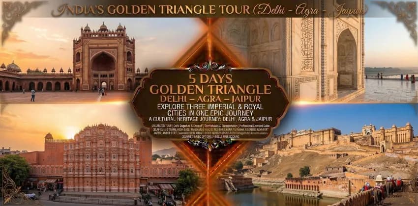 5 Days India Golden Triangle Tour – Delhi, Agra & Jaipur