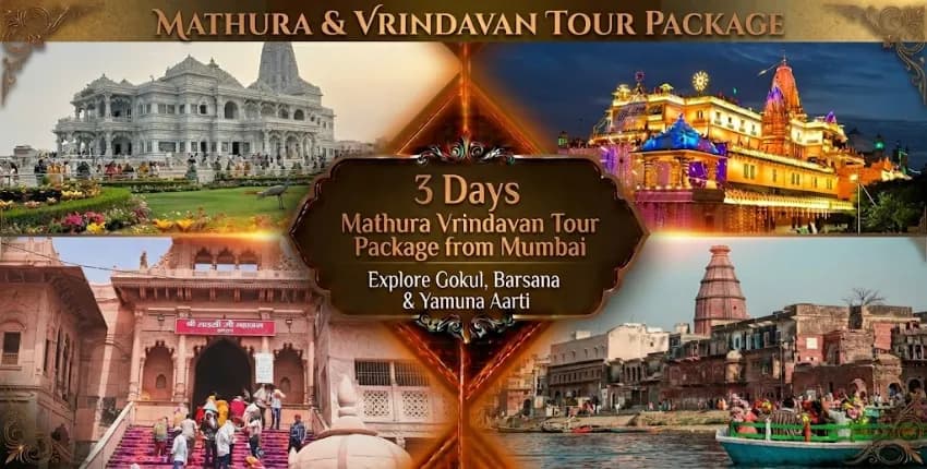 3 Days Mathura Vrindavan Tour Package from Mumbai