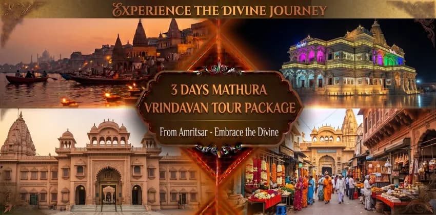 3 Days Mathura Vrindavan Tour Package from Amritsar