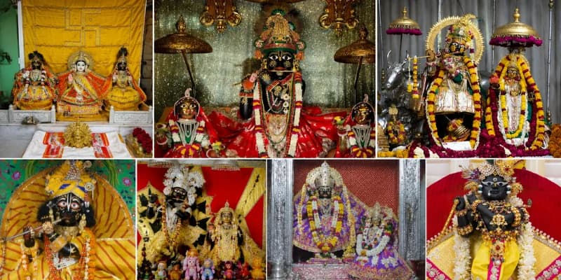 The Sapt Devalaya: The Seven Goswami Temples of Vrindavan - Madan Mohan, Govind Dev, Gopinath, Radha Raman, Radha Damodar, Shyamsundar & the Seventh